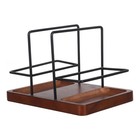 Rustic Napkin and Condiment - Freestanding Farmhouse Table Organizer -