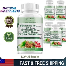 Berberine HCL 10:1 With Ceylon Cinnamon 1200mg Heart Health High Potency 120-720