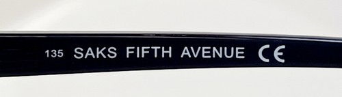 SAKS FIVE AVENUE SAKS 311 0807 Anteojos NEGRO/DORADORADO Nuevo Plástico 53-15-135 - Imagen 12 de 14