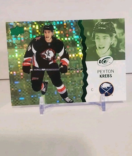 2023-24 Upper Deck ICE Peyton Krebs #21 Green Base Buffalo Sabres