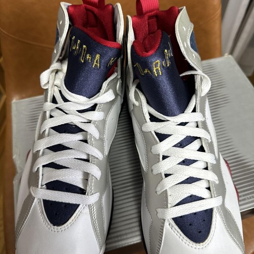 Deadstock Vintage Nike Air Jordan 7 Retro Barcelona Olympic 304775-171 Us10.5 - Picture 2 of 9