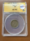 1864 Indian Head Cent Copper Nickel ANACS AU50 AU 50 Coin - DMR