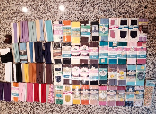 Vintage Posten 67 Nähen Schrägband, Nahtbindung, Saumband Neu in Verpackung und Teile