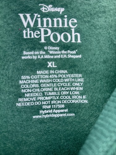Felpa girocollo donna Winnie The Pooh & Friends verde XL NUOVA CON ETICHETTE - Foto 6 di 7