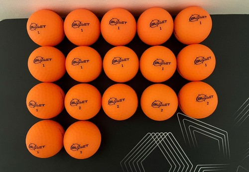 Matte Orange .444 Distance Matte Colored Golf Balls [17-Balls] NEW - Afbeelding 1 van 2