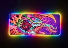 Hyte CNVS Intense Play Mat Hyper Beast 2 Limited Edition RARE RGB Deskmat Pad