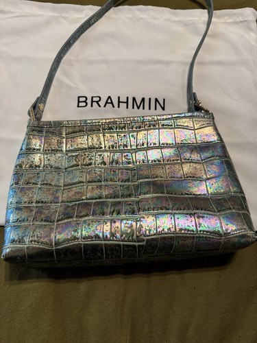 Brahmin Tia Delphine Visionary Small Purse Croc Embossed  - Picture 3 of 12