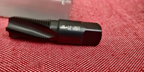 OSG ExoTap  3/8-18 NPTF  pipe taps  HSS 1737901 Steam oxide 15° helix flutes - Picture 3 of 10