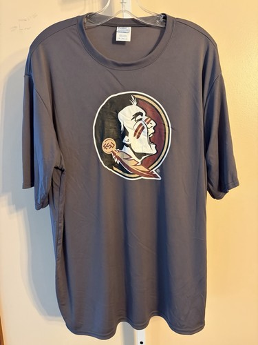 Camicia sportiva sportiva Florida State Seminoles grigia XL logo Port & Company uomo - Foto 2 di 11