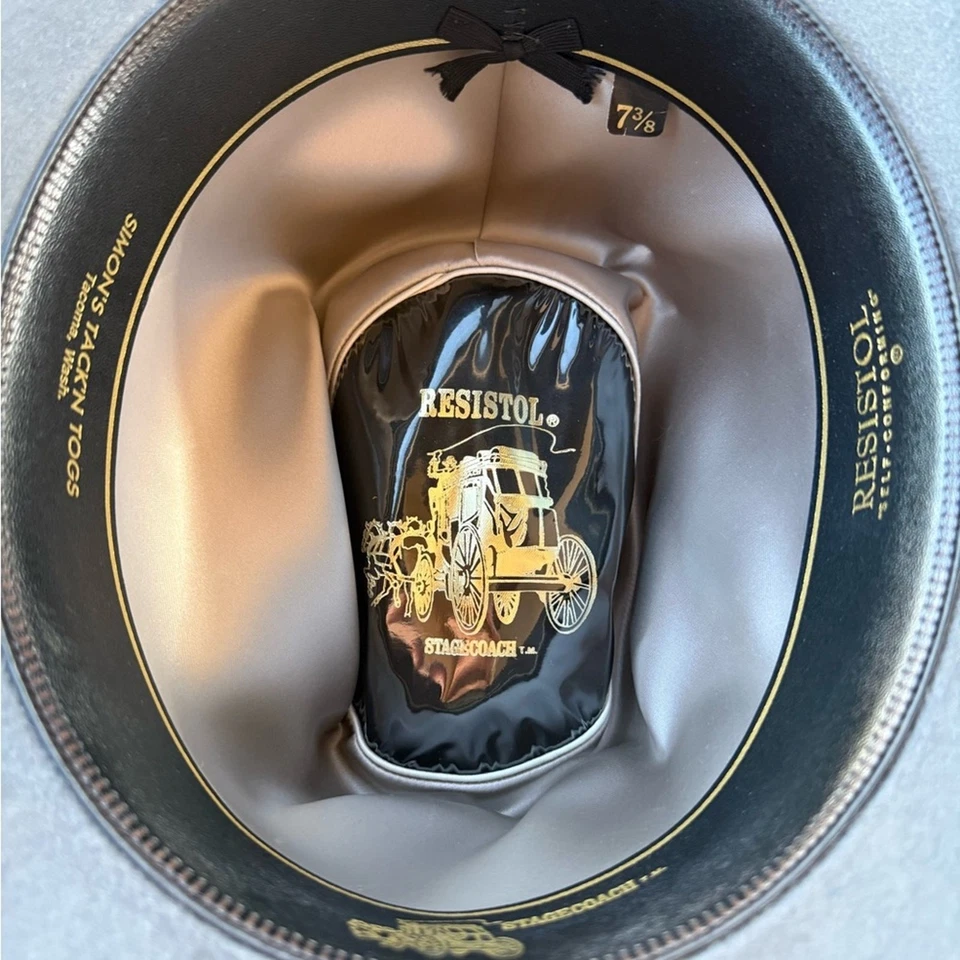 Sombrero vaquero autoconfortante Stagecoach Restistol talla 7 y 3/8 Foto 4 de 4