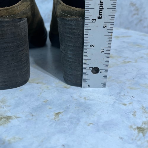 OTBT Split Damenschuhe Größe 8,5 M grün Wildleder Tigermuster Pantoletten modische Halbschuhe - Bild 6 von 12