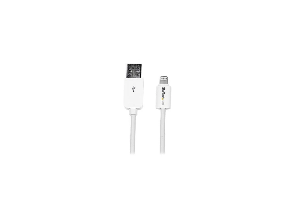 StarTech.com USBLT2MW White White Apple 8-pin Lightning Connector to USB Cable - Image 2 of 4