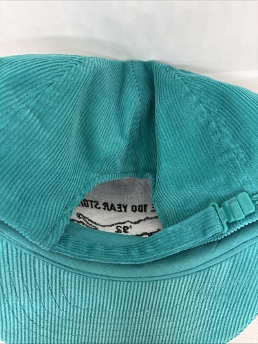 Vintage 1992 Long Island NY 100 Jahre Storm Cord Reißverschluss hinten türkis Mütze Kappe - Bild 9 von 13