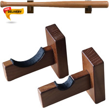 Baseball Bat Display Case Wall Mount Bat Holder Hanger Solid Ash Tree Handmade