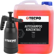 TECPO AUTOSHAMPOO KONZENTRAT 5L GLANZ-EFFEKT ABPERELEFFEKT + 1L SCHAUMSPRÜHER