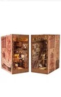  DIY Miniature Book Nook Kit with LED Lights – 3D Wooden Scholars's Dream