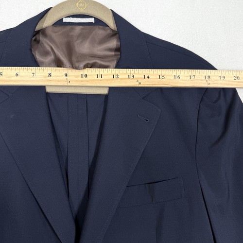 Blazer Brunello Cucinelli 44 EE. UU. 54 UE Lana Seda Abrigo Deportivo No Estructurado Italia - Imagen 14 de 16