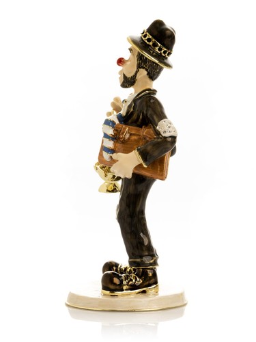 Keren Kopal Clown Lawyer  Trinket Box Decorated with  Austrian Crystals - Picture 3 of 20