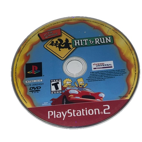 Simpsons Hit & Run (Sony PlayStation 2)   Greatest Hits | RESURFACED | DISC ONLY - Picture 1 of 8