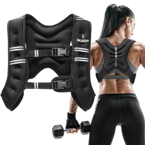 Weighted Workout Vest, Strength Training Fitness Body Weight Vest - Picture 2 of 9