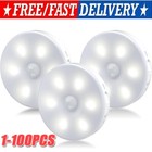 LED Motion Sensor Under Cabinet Closet Light USB Rechargeable Kitchen Lamp
