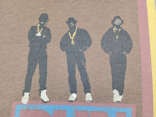 Rockware RUN DMC Shirt Mens Large Rap Hip-Hop Tougher Than Leather Adult A63 - Picture 5 of 12