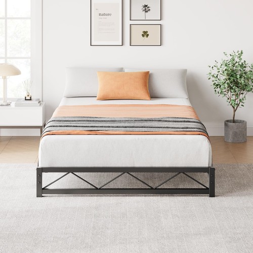 Twin/Full/Queen/King Size Metal Bed Frame Platform Heavy Duty Steel Slat Support - Picture 32 of 44
