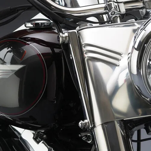 NC Windshield Mount Hardware Kit Quick Release Chrome Heritage Softail 86-06 - Afbeelding 3 van 7