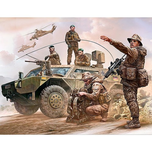 MASTER BOX MB35195 Scale Figure 1:35 Bundeswehr. German military men Present day - Picture 17 of 21