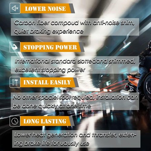 Front Rear Brake Pads for 2008-2012 Can Am Spyder RS GS SE5 SM5 RT RT-S LTD RS-S - Picture 7 of 7