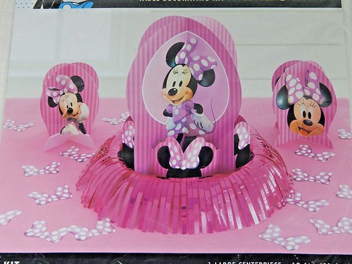 Disney MINNIE MOUSE Birthday Party Table Decorating Kit 23pcs- NEW SEALED - Picture 3 of 10