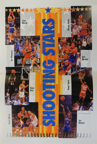 Shooting Stars 1993 NBA Basketball Activity Book Including 16 Fleer Cards - Picture 9 of 10
