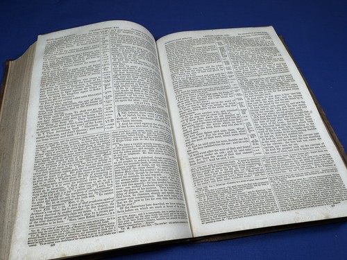 1853 Cottage BIBLE ~ Publ. Case, Tiffany & Co Hartford 736 pgs New & Old Test. - Imagen 17 de 21