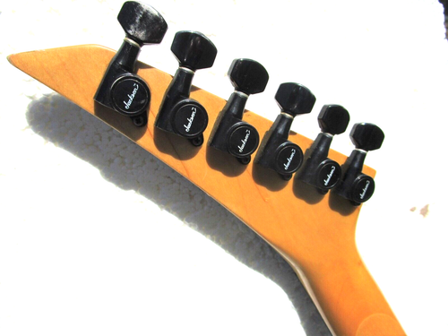 CHARVEL GUITAR, LATE 1980'S, JAPAN, EMG PU'S, KAHLER TREMOLO, YELLOW METALLIC - Picture 11 of 11