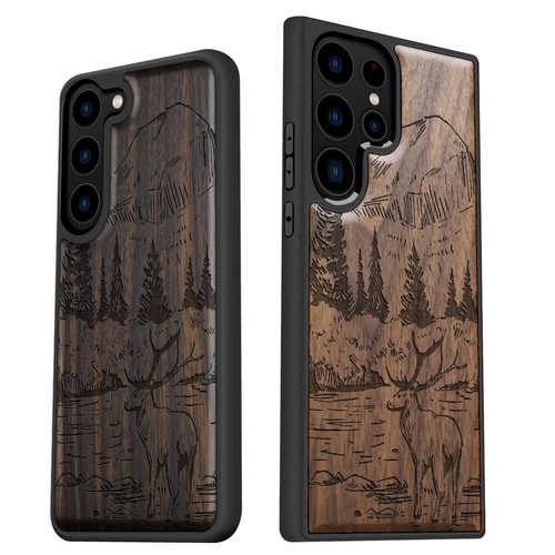 Funda de madera para teléfono Samsung Galaxy S24 S23 Ultra S22 S21 Plus FE Note20 5G cubierta - Imagen 1 de 12