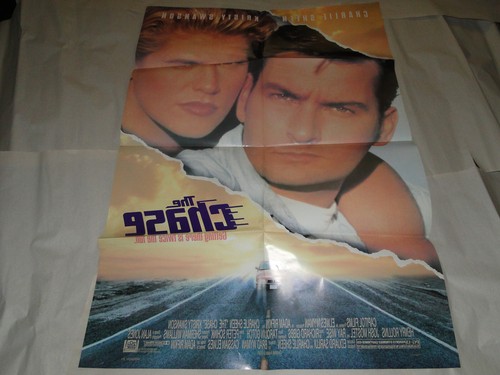 THE CHASE MOVIE POSTER Original 27x40 CHARLIE SHEEN KRISTY SWANSON 1994 - Picture 3 of 4