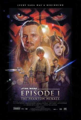STAR WARS EP1 EPISODE 1 THE PHANTOM MENACE MOVIE ART PRINT PREMIUM POSTER - Picture 2 of 6
