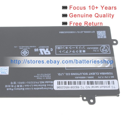 Batería Original PA5325U-1BRS para Toshiba Portege X30T-E X30T-E-10Q X30T-E-1DP - Imagen 6 de 6