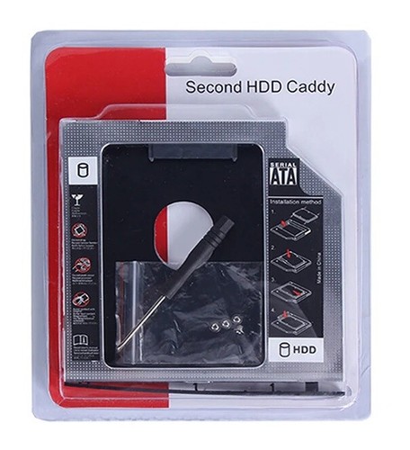 Caddy Pour Disque Dur PC Portable SSD Ou HDD 2.5'' 9.5mm ou 12.7mm - Adaptateur - Afbeelding 14 van 26