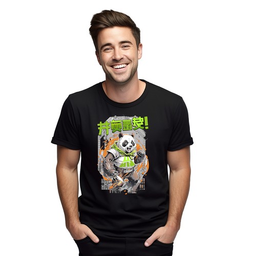 Camiseta Anime Panda - ¡Divertida y Adorable! ¡Desata al guerrero de bambú interior! 100 - Imagen 7 de 46
