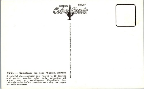 Vintage Postcard Pool At Camelback Inn Hotel Near Phoenix AZ Retro - Picture 2 of 4