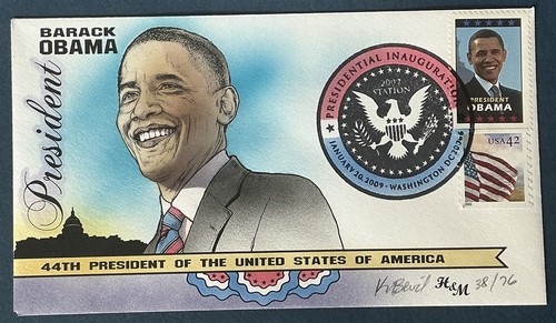 BEVIL HANDPAINTED (H&M) Inauguration Day 2009 Barack Obama - Bild 1 von 2