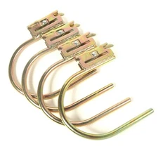 5" E-Track J Hook 4 Pack with Spring Fitting for Box Trucks & Cargo Accessories