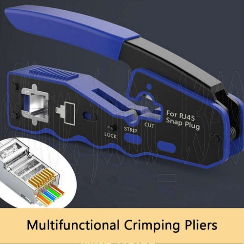 For CAT6/5 Network Cable Tool Tester RJ45 Crimper Ethernet LAN Kit Crimping Set - Picture 4 of 12