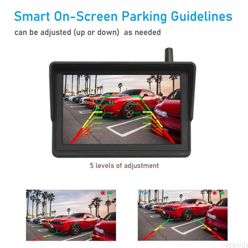 5'' Wireless Monitor + RearView Spare Tire Mount Backup Camera For Jeep Wrangler - Picture 3 of 17