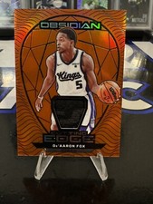 2023-24 Panini Obsidian - Cutting Edge Memorabilia Electric Etch Orange Flood...