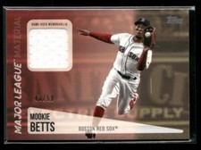 2019 Topps #MLM-MB Mookie Betts Major League Material Relics Gold #/50