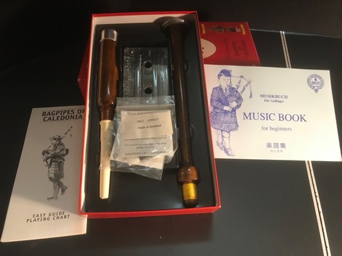 Scottish Piping Chanter Kit Bagpipes of Caledonia Beginning Vintage New Open Box - Picture 3 of 4