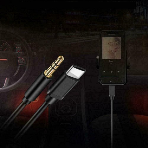 Type-C USB-C to 3.5mm Male Audio Jack AUX Cables Adaptor For B6U3 T8L0 G6Z4 - Photo 7/10