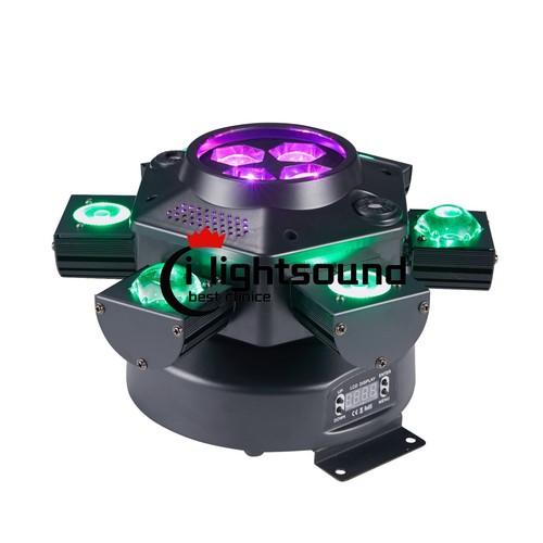 RGBW 6 Arms Bee Eye 10 LED Moving Head Light Beam Laser Stage Light DMX DJ KTV - Picture 3 of 11